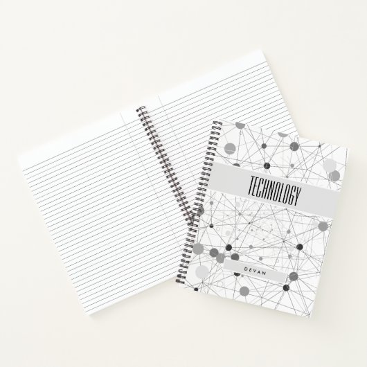 Edgy BOHO Komposition in Grays Subject Notizblock (Innenseite)