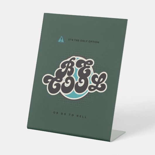 "Edgy Bold Typografy - High Impact Design" Sockelschild (Vorderseite)