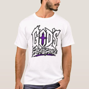 Edgy christlicher Metal-Stil Gottes große Gnade T- T-Shirt