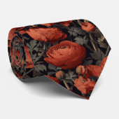 Edgy Christmas Gift For Boyfriend Ranunculus Flora Krawatte (Gerollt)