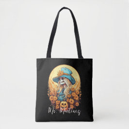 Edgy Cowgirl Skeleton Halloween Sonnenblumenlehrer Tasche