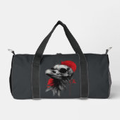 Edgy Crow Skull Gothic Grunge Tactical Duffel Bag Duffle Bag (Vorderseite)