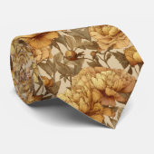 Edgy Dads Day Gifts Peonies Krawatte (Gerollt)