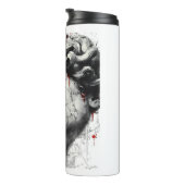 Edgy David Bust Modern Street Art Thermosbecher (Nach rechts gedreht)