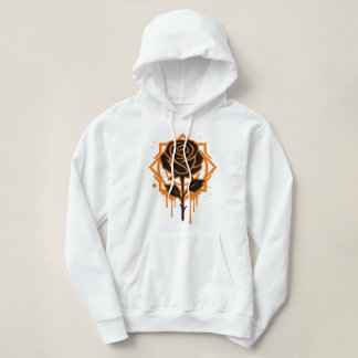 Edgy Dripping Rose Artwork Hoodie