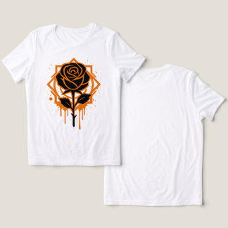 Edgy Dripping Rose Artwork Tri-Blend Shirt