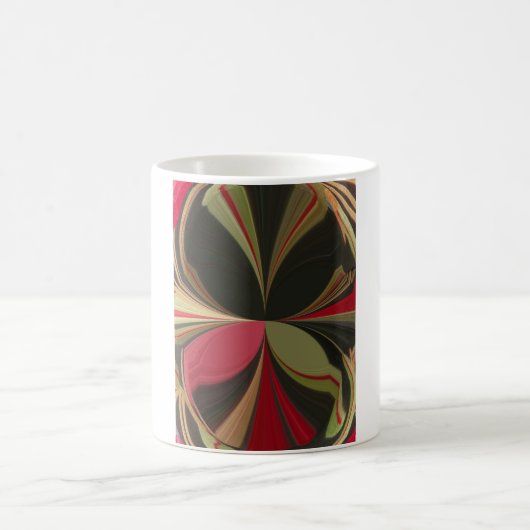 Edgy Earth Kaleidoskop Art Print Kaffeetasse (Mittel)