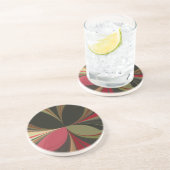 Edgy Earth Kaleidoskop Art Print Sandstein Untersetzer (Seite)