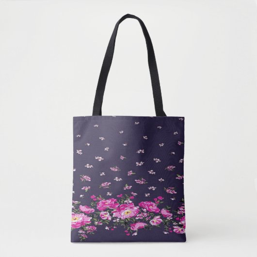 Edgy Elegance mit der Floral Black Tasche (Vorderseite)