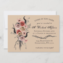 Edgy Floral Boho Wicked Affair Halloween