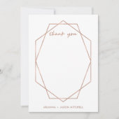 Edgy Geometric Dankeskarte (Vorderseite)