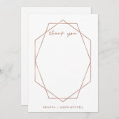 Edgy Geometric Dankeskarte (Vorne/Hinten)