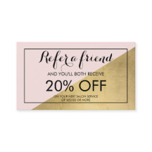 Edgy Geometric Imitats Goldene Folie und rosa Refe