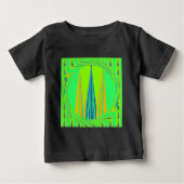 Edgy Geometric Neon Design Baby T-shirt (Vorderseite)