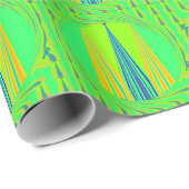 Edgy Geometric Neon Design Geschenkpapier (Rolleneckpunkt)