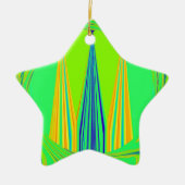 Edgy Geometric Neon Design Keramikornament (Vorne)