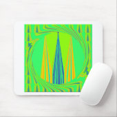 Edgy Geometric Neon Design Mousepad (Mit Mouse)