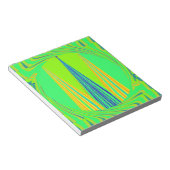 Edgy Geometric Neon Design Notizblock (angewinkelt)