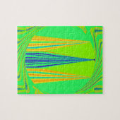 Edgy Geometric Neon Design Puzzle (Horizontal)