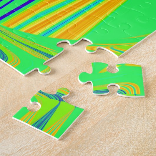 Edgy Geometric Neon Design Puzzle (Seite)