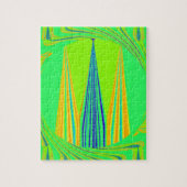 Edgy Geometric Neon Design Puzzle (Vertikal)