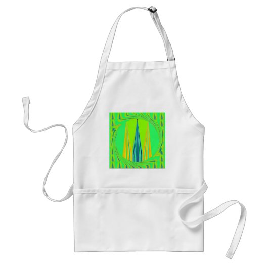 Edgy Geometric Neon Design Schürze (Vorne)