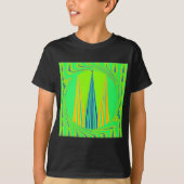 Edgy Geometric Neon Design T-Shirt (Vorderseite)
