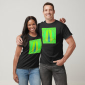 Edgy Geometric Neon Design T-Shirt (Unisex)
