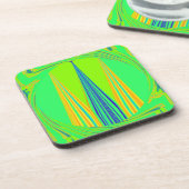 Edgy Geometric Neon Design Untersetzer (Linke Seite)