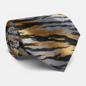 Edgy Gift For Boyfriend Tiger Krawatte (Gerollt)