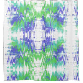 Edgy Glitch Effect Contemporary Zuhause Style Duschvorhang