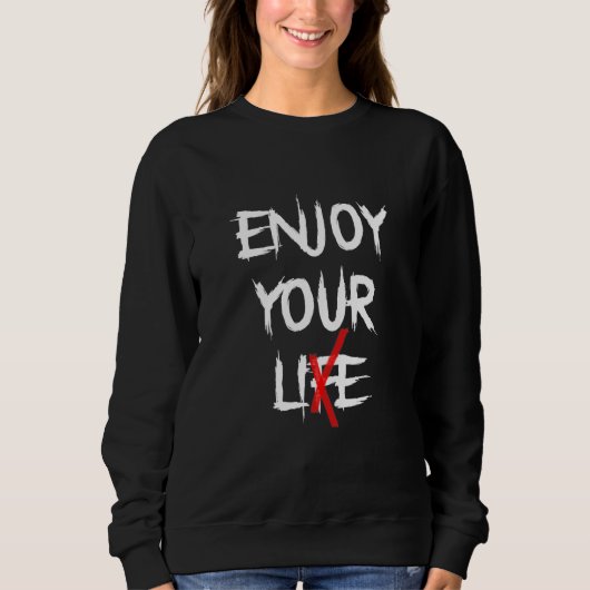 Edgy Gothic Clothing - Genießen Sie Ihren Lie Grun Sweatshirt (Vorderseite)