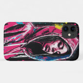 Edgy Graffiti Girl Case-Mate iPhone Hülle (Rückseite (Horizontal))