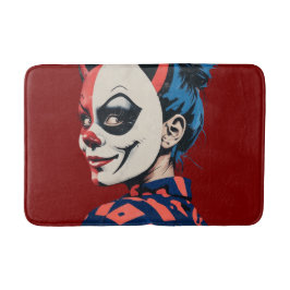 Edgy Harlequin Mask Badematte