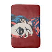 Edgy Harlequin Mask Badematte (Vorderseite Vertikal)