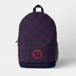 Edgy High School Summer Personalisiert Sports Back Bedruckter Rucksack