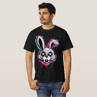 Edgy Horror Bunny T - Shirt - Urban Streetwear