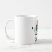 Edgy Kitten Illustration - "Bad Kitten" Text Kaffeetasse (Links)