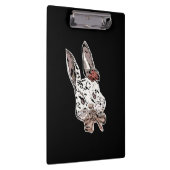 Edgy, künstlerische Kaninchenillustrierung - Einzi Klemmbrett (Rechts)