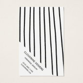 Edgy Lines Earring Necklace Juwelier Display Card (Rückseite)