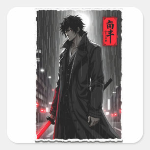 Edgy Manga Antihero Sticker