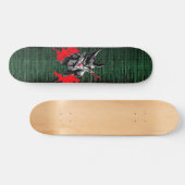 Edgy Manga Vibes Binary Code Skateboard (Horizontal)
