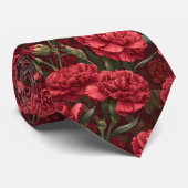 Edgy Mens Accessories Carnation Flower Krawatte (Gerollt)