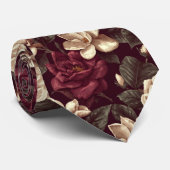 Edgy Menswear Ties Gardenias Floral Krawatte (Gerollt)