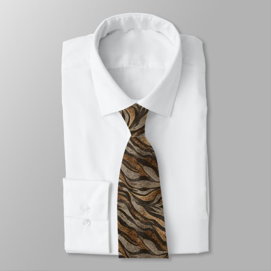 Edgy Menswear Ties Tiger Krawatte (Gebunden)