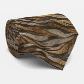 Edgy Menswear Ties Tiger Krawatte (Gerollt)