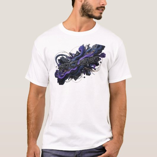 Edgy Navy FOCUSED T-Shirt (Vorderseite)