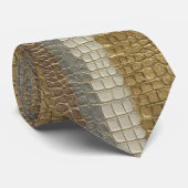 Edgy Retirement Gifts For Husband Crocodile Print  Krawatte (Gerollt)