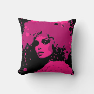Edgy Retro über Grunge Design Kissen