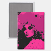 Edgy Retro über Grunge Design Magnet (Vorderseite/Rückseite)